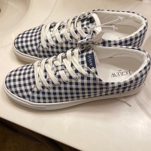 Brand new J Crew blue & white sneakers